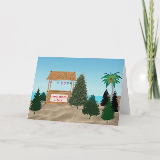 De Band van de Boom van de Kerstboom Lot bij Feestdagen Kaart (Voorkant)