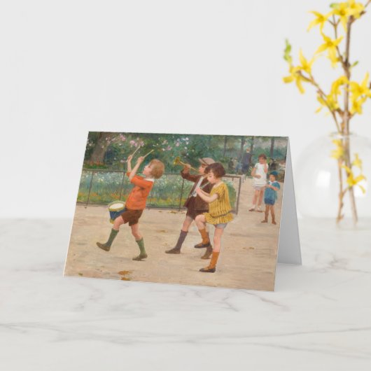 De band van de kinderen | Victor Gabriel Gilbert Kaart (Gele Bloem)