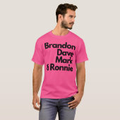 De bandleden van The Killers T-shirt (Voorkant volledig)