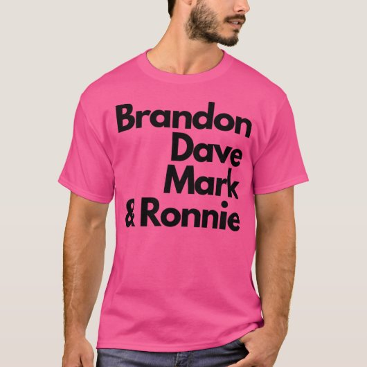 De bandleden van The Killers T-shirt (Voorkant)