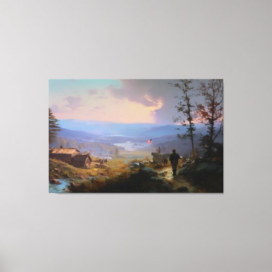 De Banier en het Dal Canvas Afdruk (Voorkant)