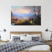 De Banier en het Dal Canvas Afdruk (Insitu (Slaapkamer))