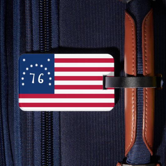 De banier van Bennington: de 76 Amerikaanse gevech Bagagelabel (Achterkant Insitu 2)