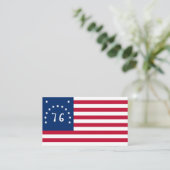De banier van Bennington: de 76 Amerikaanse gevech Visitekaartje (Staand voorkant)