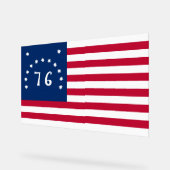 De banier van Bennington: de 76 Amerikaanse oorlog Acryl Bord (Hoek)