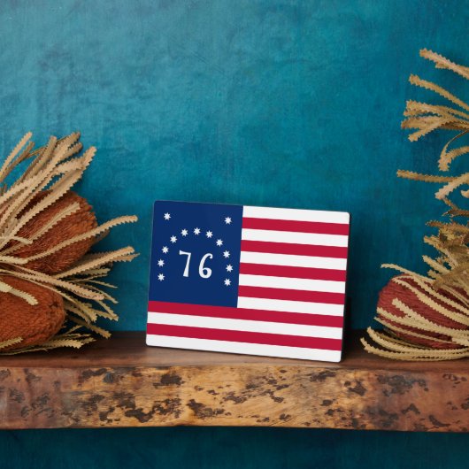 De banier van Bennington: de 76 Amerikaanse oorlog Fotoplaat (Zijkant)