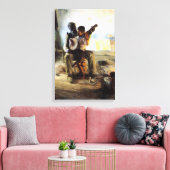 De Banjo Lesson Canvas Afdruk (Insitu (Woonkamer))