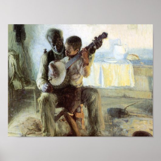 De Banjo Lesson Poster (Voorkant)