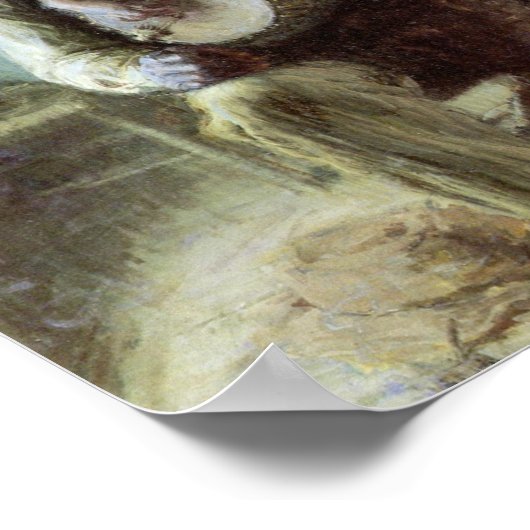 De Banjo Lesson Poster (Hoek)