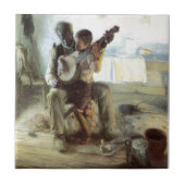 De Banjo Lesson Tegeltje (Voorkant)