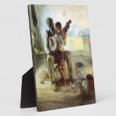 De Banjo Lesson van Henry Ossawa Tanner Fotoplaat (Zijkant)