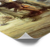 De Banjo Lesson van Henry Ossawa Tanner Poster (Hoek)