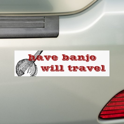 de banjo moet een bumpersticker hebben (Op auto)