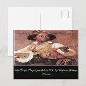 "De Banjo Player" Briefkaart (Voorkant / Achterkant)