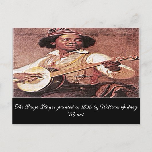 "De Banjo Player" Briefkaart (Voorkant)