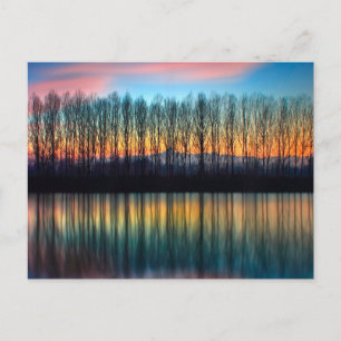 De Bank of the Po   Piemonte Italië Briefkaart