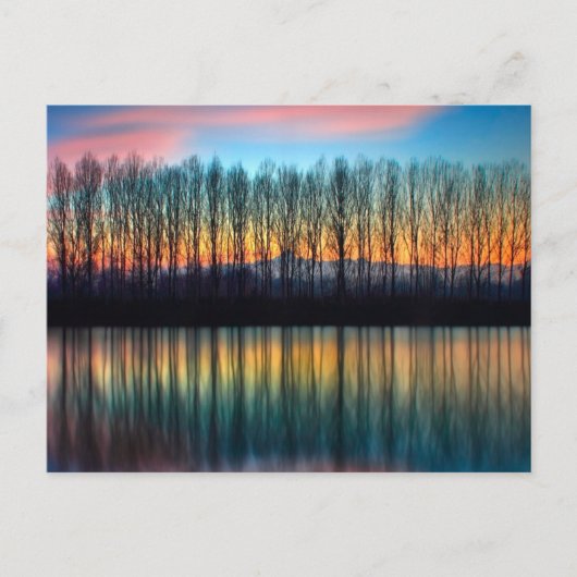 De Bank of the Po | Piemonte Italië Briefkaart (Voorkant)