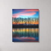 De Bank of the Po | Piemonte Italië Canvas Afdruk (Voorkant)