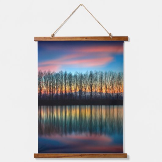 De Bank of the Po | Piemonte Italië Hangend Wandkleed (Voorkant)