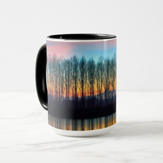 De Bank of the Po | Piemonte Italië Mok (Voorkant links)