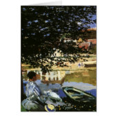 De Bank of the Seine, Bennecourt door Claude Monet (Voorkant)