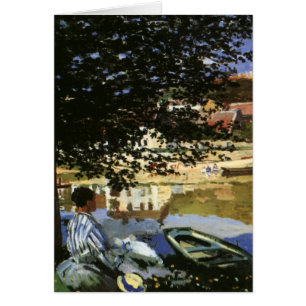 De Bank of the Seine, Bennecourt door Claude Monet