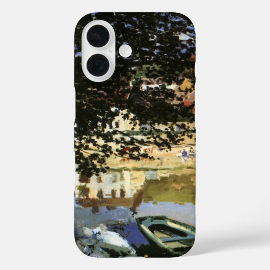 De Bank of the Seine, Bennecourt door Claude Monet Case-Mate iPhone Case (Achterkant)