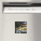 De Bank of the Seine, Bennecourt door Claude Monet Magneet (Insitu (Vaatwasser))