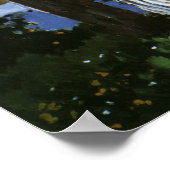 De Bank of the Seine, Bennecourt door Claude Monet Poster (Hoek)