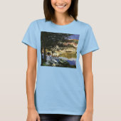 De Bank of the Seine, Bennecourt door Claude Monet T-shirt (Voorkant)