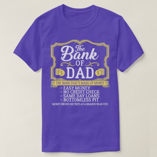 De bank van pap groeit op de dag van de bomen t-shirt (Design voorkant)