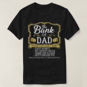 De bank van pap's groeit op de Vaderdag van bomen T-shirt (Design voorkant)