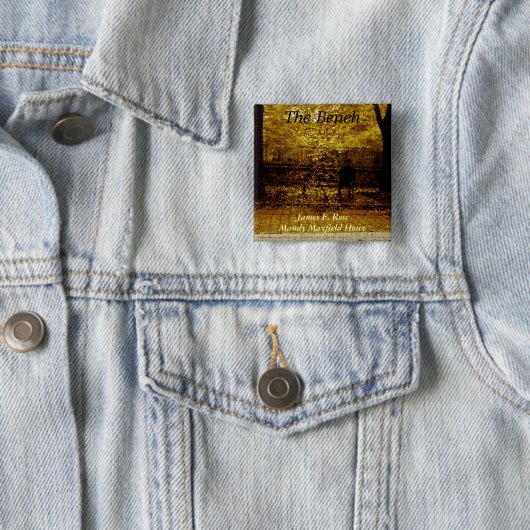 De bank vierkante button 5,1 cm (In situ)