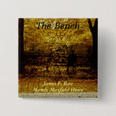 De bank vierkante button 5,1 cm (Voorkant)