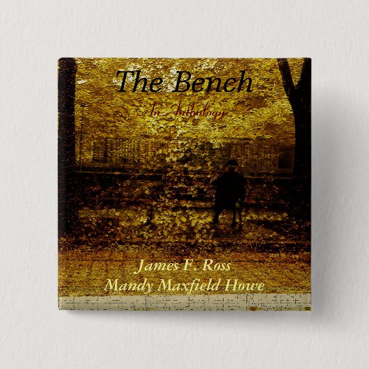 De bank vierkante button 5,1 cm (Voorkant)