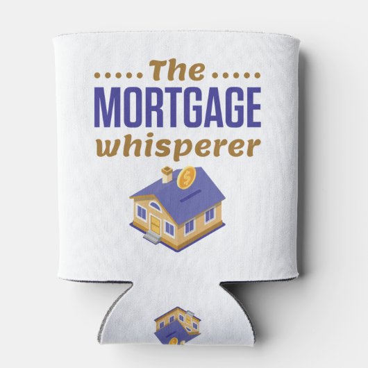 De bankbeambte voor hypotheekleningen blikjeskoeler (Achterkant)