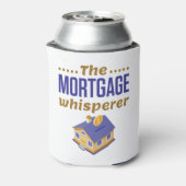 De bankbeambte voor hypotheekleningen blikjeskoeler (Blikje Achterkant)