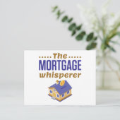 De bankbeambte voor hypotheekleningen briefkaart (Staand voorkant)