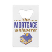 De bankbeambte voor hypotheekleningen creditkaart flessenopener (Achterkant)