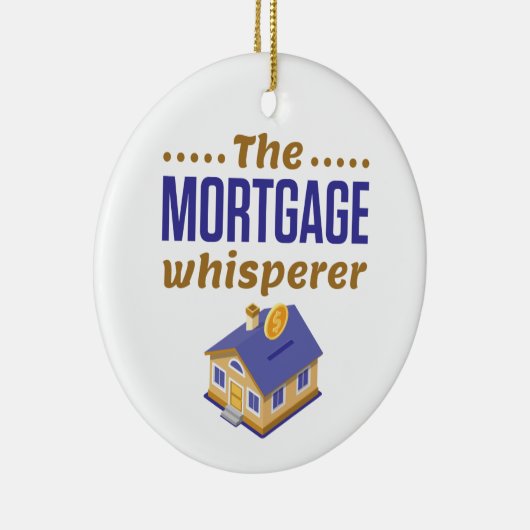 De bankbeambte voor hypotheekleningen keramisch ornament (Rechts)