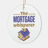 De bankbeambte voor hypotheekleningen keramisch ornament (Links)