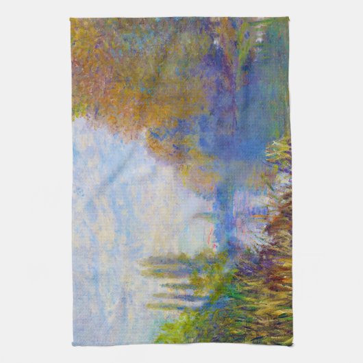 De Banken van de Seine in het najaar van Claude Mo Theedoek (Verticaal)