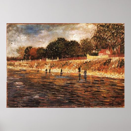 De Banken van de Seine, Van Gogh Poster (Voorkant)