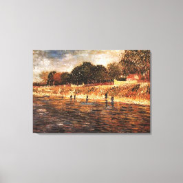 De Banken van de Seine, Vincent van Gogh Canvas Afdruk
