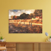 De Banken van de Seine, Vincent van Gogh Canvas Afdruk (Insitu (Woonkamer))