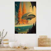 De banken van Omega-Poster (met logboek van de tek Poster (Keuken)