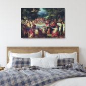 De banket van de goden canvas afdruk (Insitu (Slaapkamer))