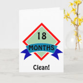 De banner 18 Maanden maakt schoon Kaart (Gele Bloem)