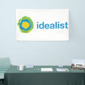 De Banner van de Idealiter (pas grootte + materiaa (Beurs)