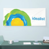 De Banner van de Idealiter (pas grootte + materiaa (Beurs)